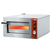 Four électrique à pizzas ø 420 mm, chambre 420x420xh144 mm
