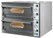 Four à pizza électrique 2 chambres 4 + 4 pizzas 33 cm 500°C 9.4Kw
