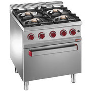 Fourneau 4 feux vifs gaz, four électrique gn 1/1
