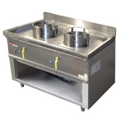 Fourneau wok 2 brûleurs