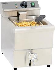 Friteuse Electrique 1 cuve de 8L - Avec Vidange 3,25 kW MONPOHASE