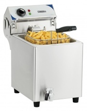 Friteuse électrique 7 L avec vidange 2.800 W monophasé