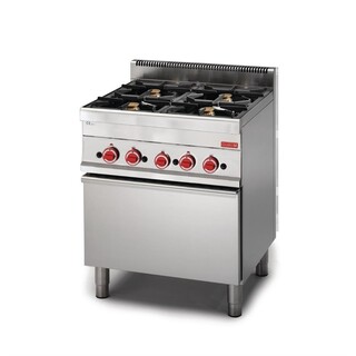 photo 1 fourneau 4 feux sur four gaz gastro m 650 65/70cfg