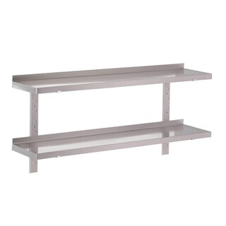 photo 3 etagère murale inox sans supports gastro m 1200 x 400mm