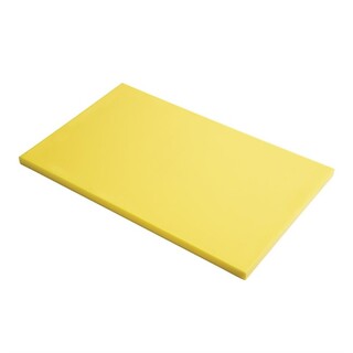 photo 1 planche à découper en polyéthylène haute densité gastro m  jaune