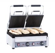 Grill panini DOUBLE Prenium rainuré 2900 W