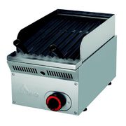 Grill pierre de lave grille acier gaz 30cm