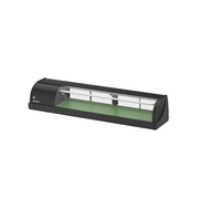 Photo 1 matériel référence HNC-150BE-L-BLH: Vitrine à sushis avec éclairage LED - couleur noir - compresseur à gauche (côté client) - 1500 mm