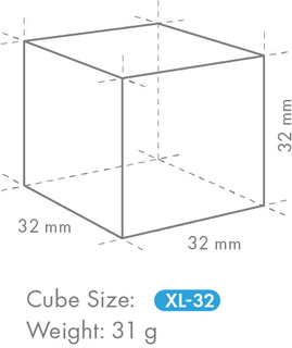 photo 1 im-130pe-32- machine à glaçons cubiques - gaz r290 - production 108 kg - glaçon xl 32x32x32 mm