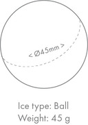 Photo 1 matériel référence IM65PEFQ: Machine à glaçons en forme de balle - gaz r290 - production 33 kg - glaçon diam. 45 mm