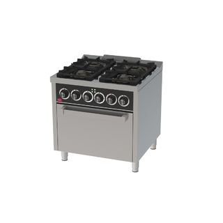 photo 1 fourneau 4 feux vifs s/750  avec four électrique