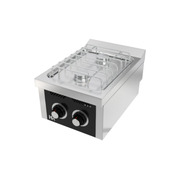 Photo 1 matériel référence CB2F600S: Fourneau "basic" 2 feux vifs s/600 á poser