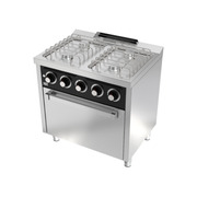 Photo 1 matériel référence CB4F600H: Fourneau "basic" 4 feux vifs s/600 avec four á gaz