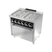 Photo 1 matériel référence CB4F600HE: Fourneau "basic" 4 feux vifs s/600 avec four électrique