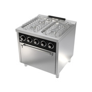 Photo 1 matériel référence CB4F750H: Fourneau "basic" 4 feux vifs s/750  avec four á gaz