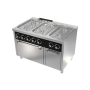 Photo 1 matériel référence CB6F750H: Fourneau "basic" 6 feux vifs s/750  avec four á gaz