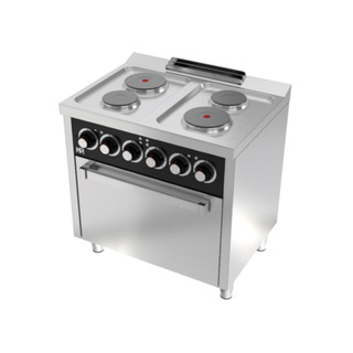 photo 1 fourneau électrique 4 plaques 600 avec four électrique