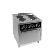 Photo 1 matériel référence CE4P750H: Fourneau électrique 4 plaques s/750 avec four électrique