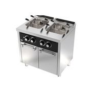 Photo 1 matériel référence CPG25L25L600E: Cuiseur à pâtes à gaz 25l + 25l série 600 sur placard