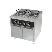 Photo 1 matériel référence CPG25L25L750E: Cuiseur à pâtes à gaz 25l + 25l série 750 sur placard