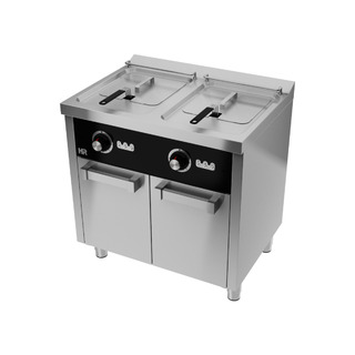photo 1 friteuse  10l+10l triphasée série 600 sur placard