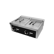 Photo 1 matériel référence FD10L10L8T600S: Friteuse  10l+10l triphasée série 600 à poser