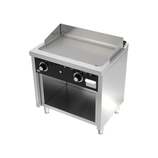 photo 1 fry-top s/600  acier rectifié 800 sur placard
