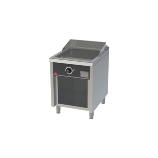 photo 1 fry top électrique 600 sur placard 750 acier rectifié