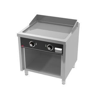 photo 1 fry top électrique 800 sur placard 750 chromée