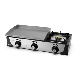 photo 1 plancha gaz - acier rectifié 6 mm + réchaud