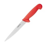 Photo 1 matériel référence C889: Couteau à filet hygiplas rouge 150mm