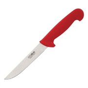 Photo 1 matériel référence C890: Couteau à désosser à lame rigide Hygiplas rouge 150mm