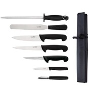 Photo 1 matériel référence F222: Ensemble de couteaux pour débutants avec couteau de cuisinier 200mm Hygiplas