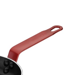 photo 5 poêle aluminium antiadhésive teflon platinum plus hygiplas avec manche rouge 200mm