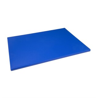 photo 1 grande planche à découper épaisse basse densité hygiplas bleue