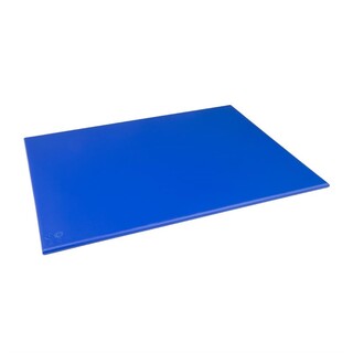 photo 1 grande planche à découper haute densité hygiplas bleue