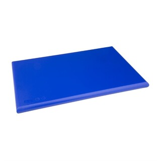 photo 1 planche à découper épaisse haute densité hygiplas bleue