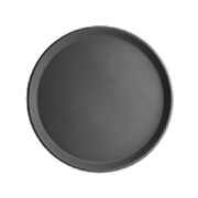 Photo 1 matériel référence C557: Plateau antidérapant en plastique Olympia Kristallon rond noir 356mm
