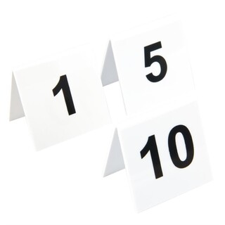 photo 1 lot de numéros de table en plastique olympia 1-10