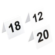 Photo 1 matériel référence L982: Lot de numéros de table en plastique Olympia 11-20