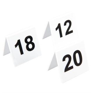 photo 1 lot de numéros de table en plastique olympia 11-20