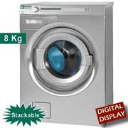 Lave-essoreuse inox-titanium , avec pompe de décharge 8 kg