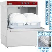 Lave-vaisselle professionnel panier 500x500 mm Monophasé avec Pompe de vidange