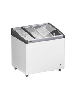 photo 3 conservateur glaces, couvercles vitrés inclinés, 206 litres