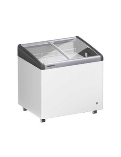 photo 2 conservateur glaces, couvercles vitrés inclinés, 206 litres