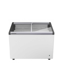 photo 3 conservateur glaces, couvercles vitrés inclinés, 276 litres