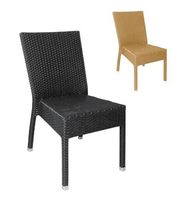 Lot de 4 chaises en rotin empilables