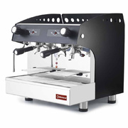 Machine à café 2 groupes, automatique noir