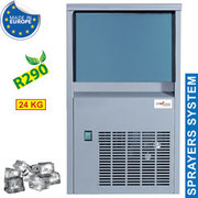 Machine à glaçons pleins 14 gr 24kg/24h,avec réserve 6 kg