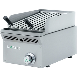 photo 1 grill pierre de lave grille inox gaz 30 cm